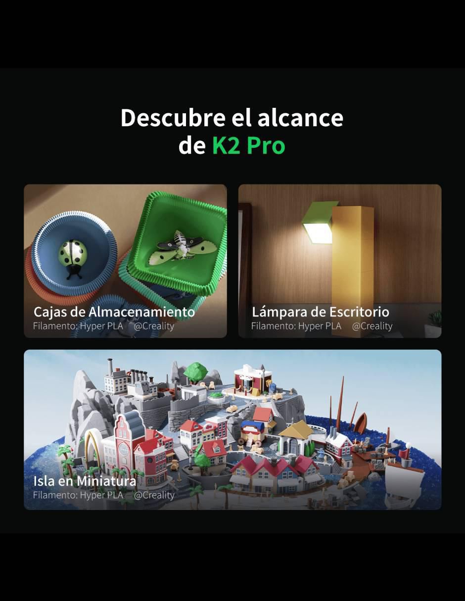 Impresora 3D K2 Pro inalámbrica 2