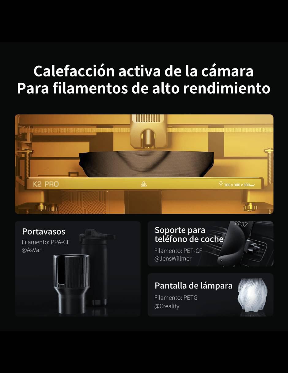 Impresora 3D K2 Pro inalámbrica 3