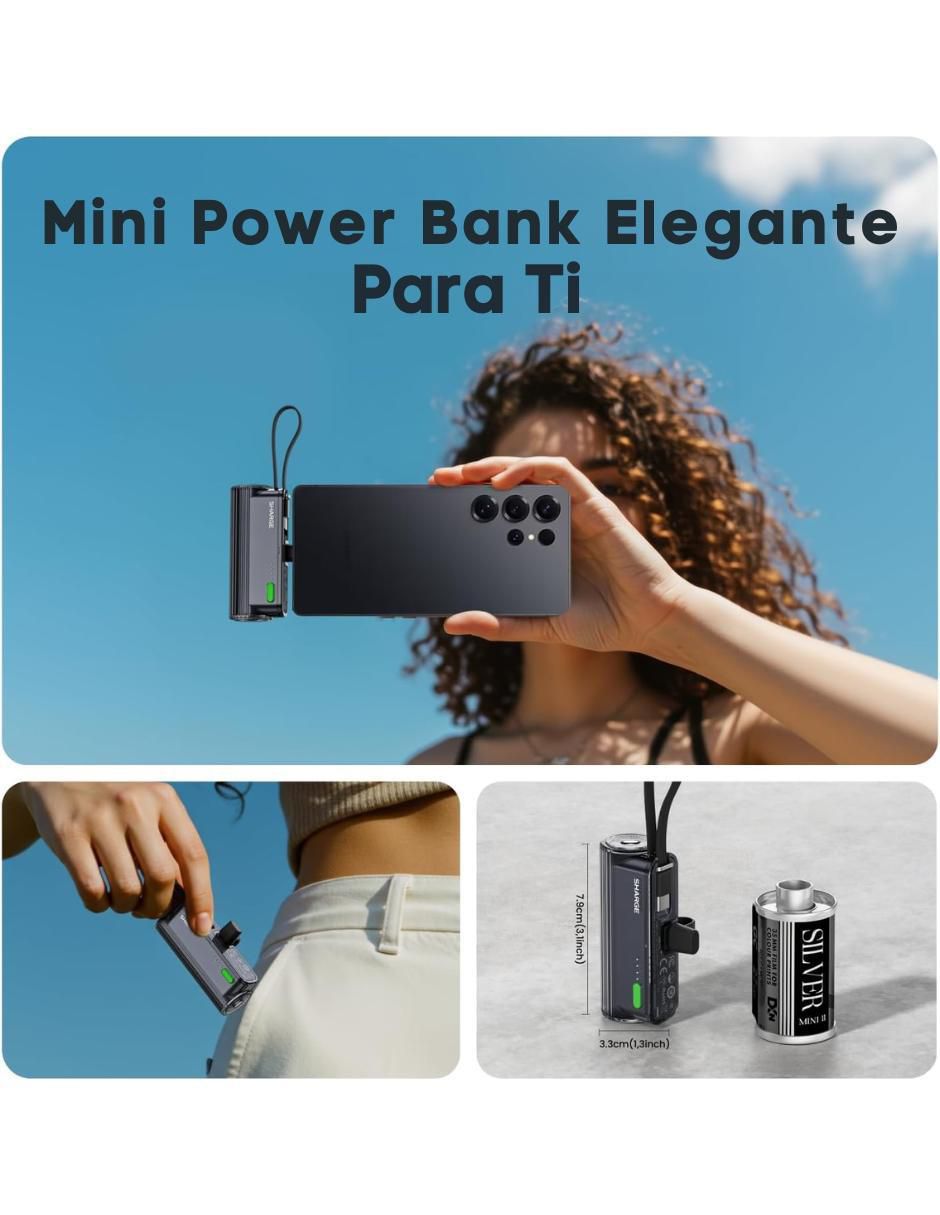 Batería portátil 5000 mah Flow mini 2 4