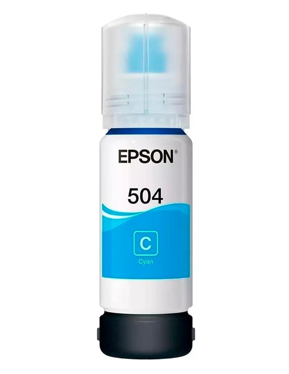 Botella Tinta T504 L4150 L4160 L6161 L6171 L6191 cyan 70 ml T504220-AL Botella Tinta T504 L4150 L4160 L6161 L6171 L6191 cyan 70 ml T504220-AL